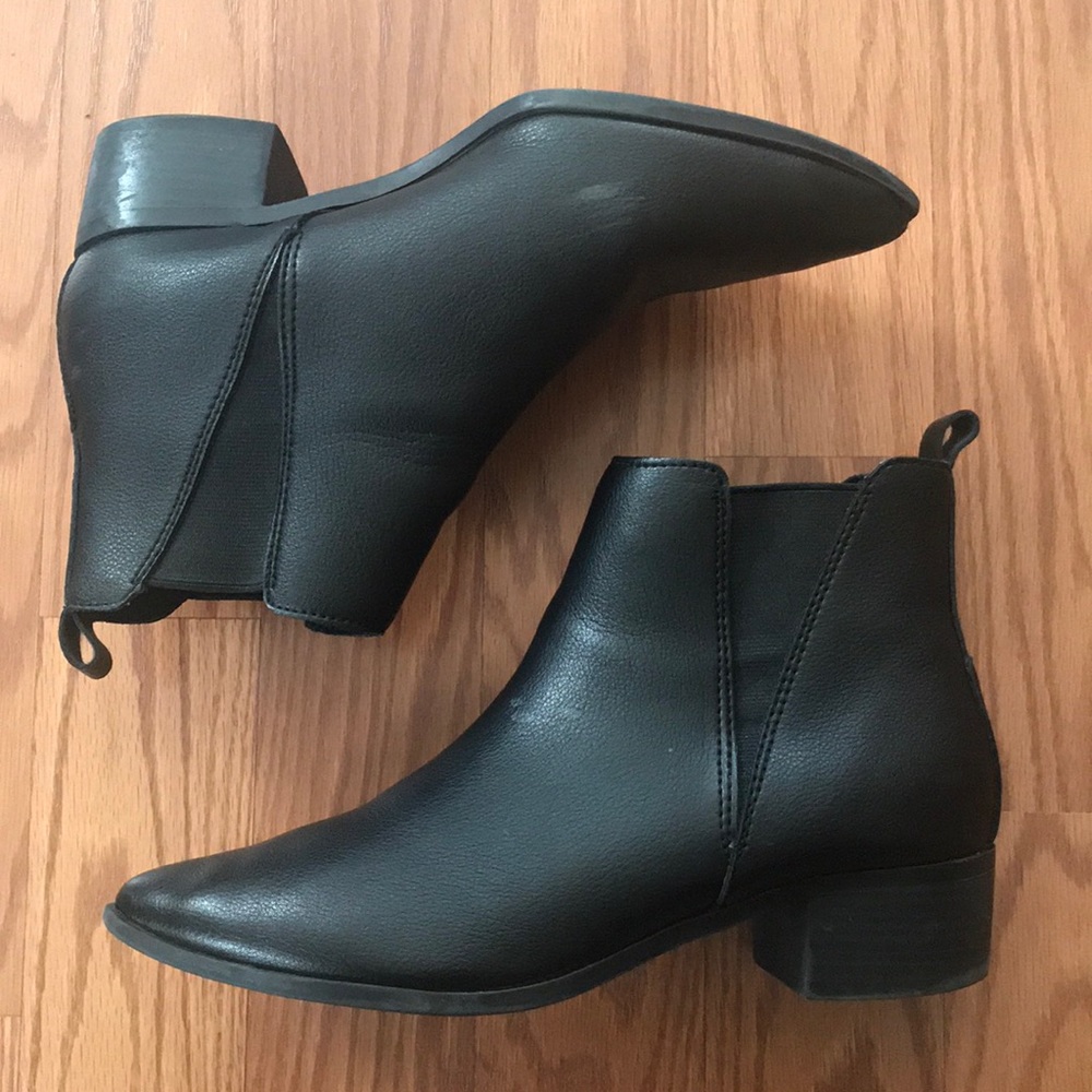 Pointed toe booties